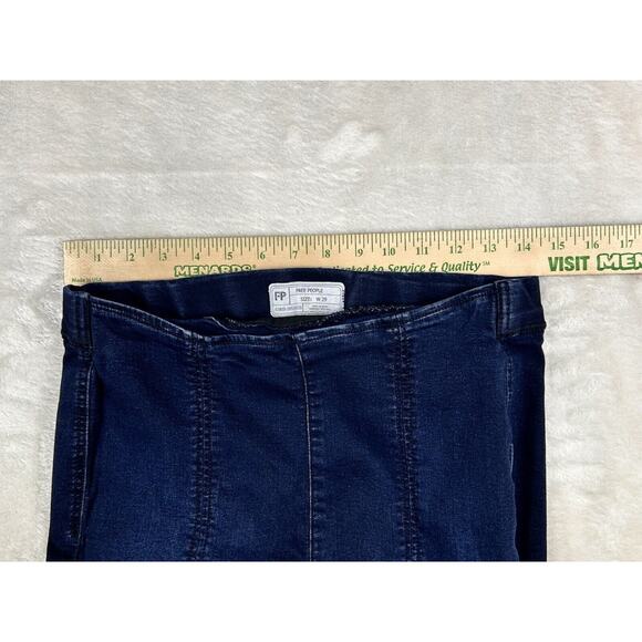 Free People Women's Pull-On Pants Size 29x28 Blue Slim Super Soft Jegging - Picture 4 of 6